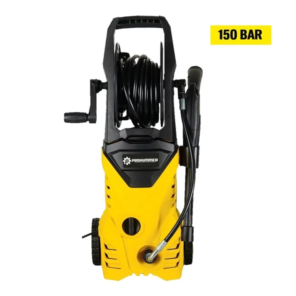 Elektrikli 150 Bar Musluk ve Kovadan Su Çekme Yüksek Basınçlı Bahçe, Oto Yıkama Makinesi (Sarı) PH271 - 2