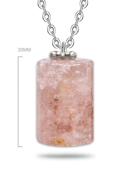 Sertifikalı Yüksek Kalite Doğal Bronzit Taşı Kolye - Resim 3