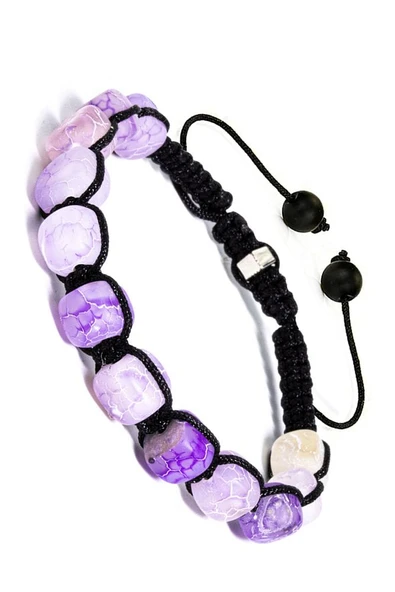 Sertifikalı Yüksek Kalite Doğal Mor Akik Taşı Bileklik - Resim 2