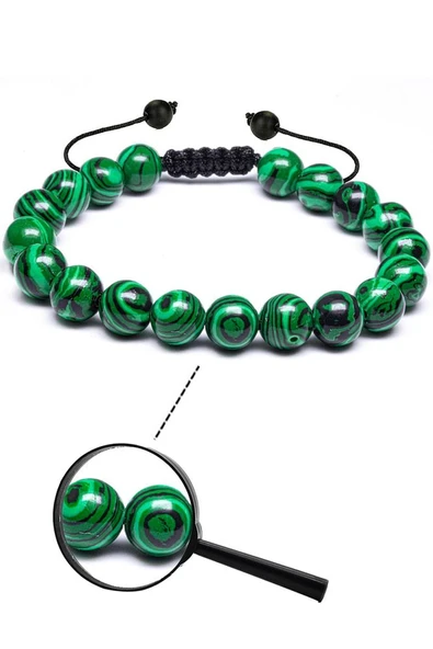Sertifikalı Doğal Malahit Malakit Taşı Doğal Taş Bileklik - Resim 2