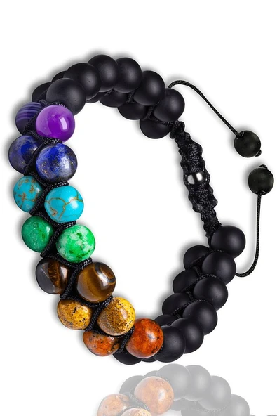 Para Mıknatısı Bereket Bileklik Sertifikalı Ametist Lapis Firuze Yeşim Kaplan Gözü Mercan Bileklik - Resim 2