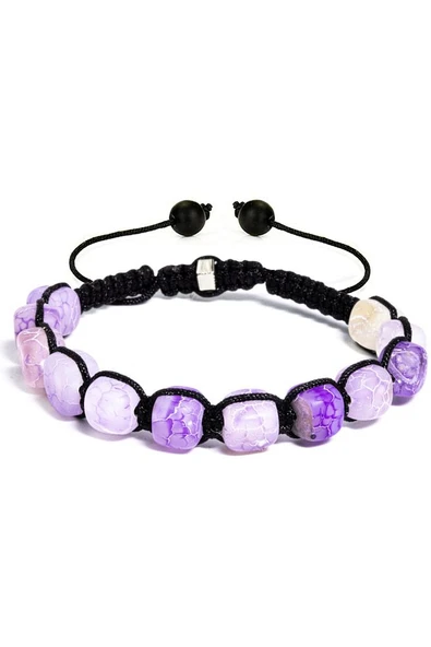 Sertifikalı Yüksek Kalite Doğal Mor Akik Taşı Bileklik - Resim 3