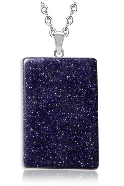 Sertifikalı Yüksek Kalite Doğal Mavi Yıldız Taşı Kolye ürün görseli