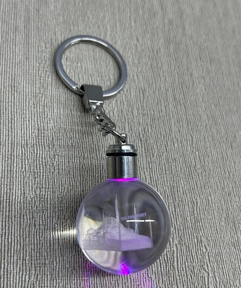 Ledli Sultanahmet Tasarımı Kristal Anahtarlık Alk3804 ürün görseli