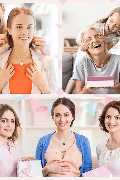 Sertifikalı Kalp Şekilli Doğal Ametist Taşı Kolye - 4