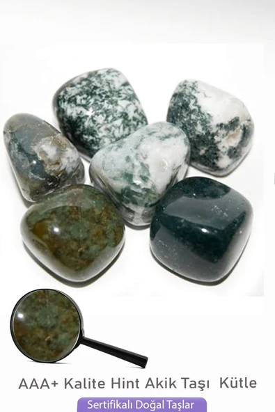 Sertifikalı Tamburlanmış Hint Akiği Taşı Kütle Parça ürün görseli