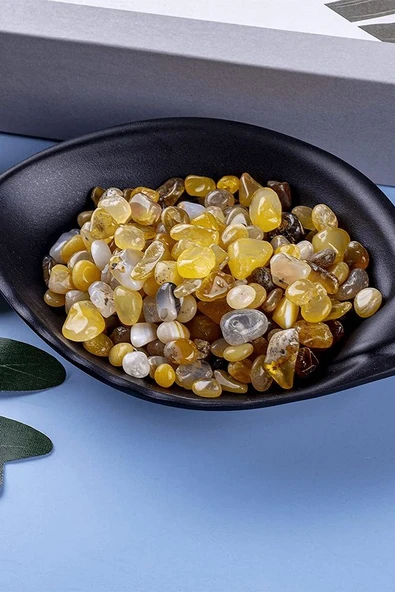 Sertifikalı 3 Adet Küçük Boy Tamburlanmış Doğal Yeşil Akik Taşı Kütle Parça - Resim 2