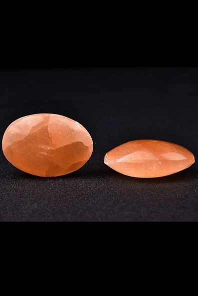 Sertifikalı Doğal Turuncu Selenit Taşı Kütle Parça - Resim 3