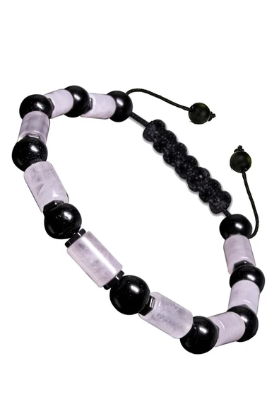 Sertifikalı Yüksek Kalite Doğal Pembe Kuvars Hematit Oniks Taşı Bileklik ürün görseli