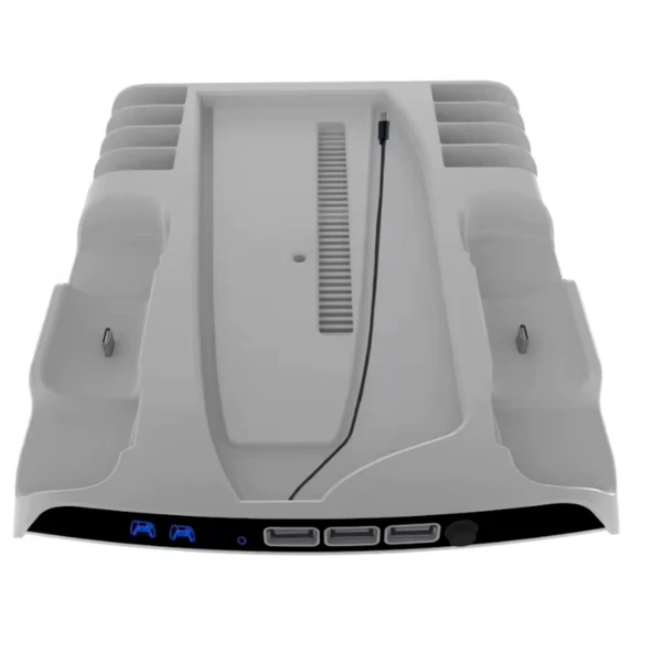 Ozmik PS5Slim için çok fonksiyonlu soğutma fanı taban+disk depolama raf kolu ile çift kanca - 5