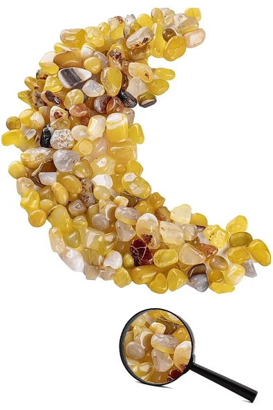 Sertifikalı 3 Adet Küçük Boy Tamburlanmış Doğal Yeşil Akik Taşı Kütle Parça ürün görseli