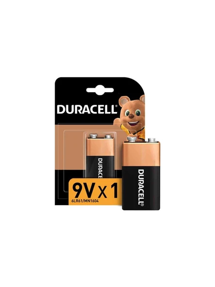 DURACELL 9 VOLT PİL TEKLİ KART