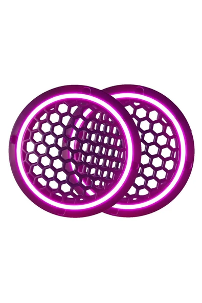 OTO HOPARLÖR MONTAJ KAPAĞI 16CM NEON IŞIKLI 2'Lİ TAKIM