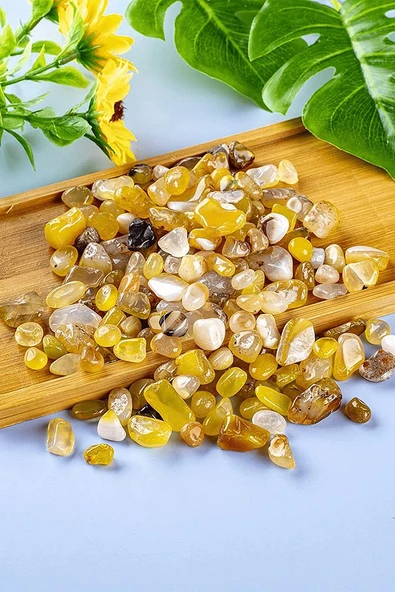 Sertifikalı 3 Adet Küçük Boy Tamburlanmış Doğal Yeşil Akik Taşı Kütle Parça - Resim 3