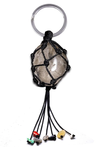 Sertifikalı Rutil Kuvars Taşı Doğal Taş Anahtarlık