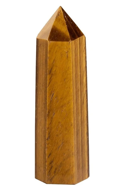 Sertifikalı 1.kalite Doğal Kaplan Gözü Taşı Piramit Kazık Obelisk Parça ürün görseli