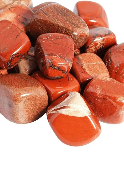 Sertifikalı Tamburlanmış Doğal Kırmızı Jasper Taşı Kütle Parça - Resim 2