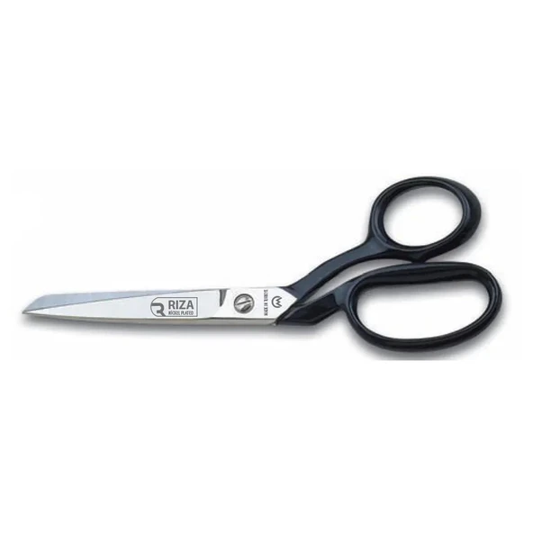 A4115-8 Tekstil / Yatık Regula Makası No: 8 İnç / 20,32 Cm - Nikel Kaplama, Siyah Saplı