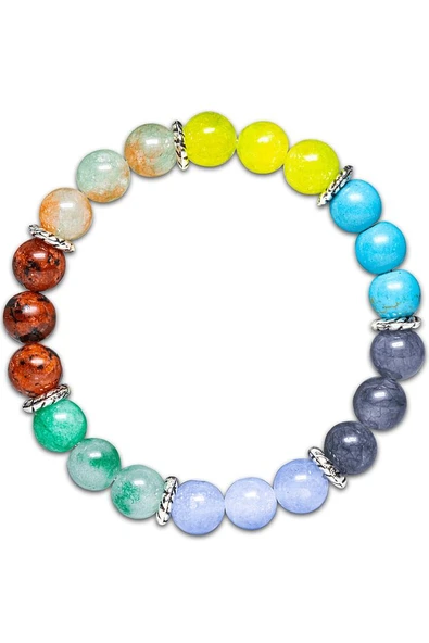 Öğrenci Bilekliği Kuvars Amazonit Mercan Akik Akuamarin Firuze Doğal Taş Bileklik - Resim 2