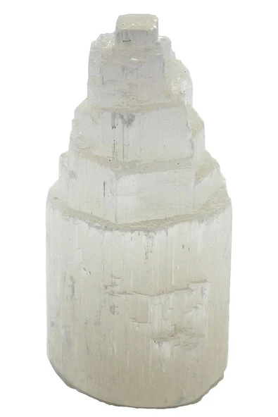 Sertifikalı Doğal Selenit Taşı Doğal Taş Kule Parça (6 Cm) - 4