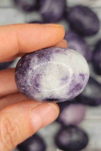 Sertifikalı Gerçek Lepidolit Taşı Kütle - Resim 2