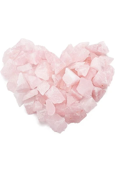 Sertifikalı Ham Işlenmemiş Doğal Pembe Kuvars Taşı Kütle (4-5 Cm) - Resim 3