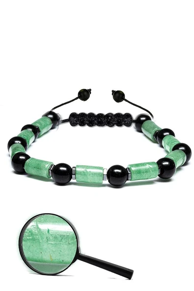 Sertifikalı Hematit Oniks Doğal Aventurin Taşı Bileklik ürün görseli