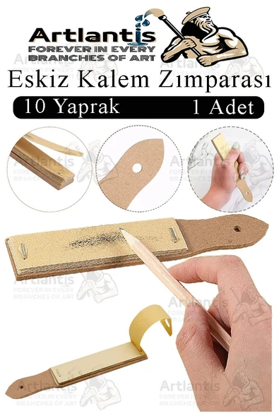 Kalem Zımparası 1 Adet Eskiz Zımpara Kağıdı Füzen Kömür Kalem Karakalem Kalemtraş Kömür Bileme İnce Dişli Çizim Zımpara