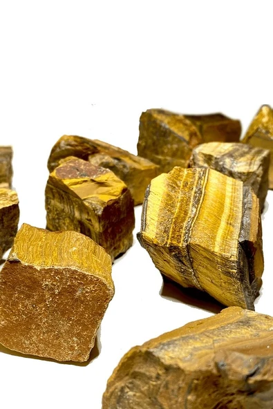 Sertifikalı Ham Işlenmemiş Doğal Kaplan Gözü Taşı Kütle (4-5 Cm) - Resim 2