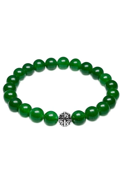 Sertifikalı Gerçek Koyu Yeşim Taşı Bileklik - 1.kalite - Resim 2