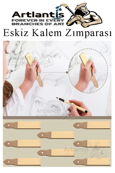 Kalem Zımparası 2 Adet Eskiz Zımpara Kağıdı Füzen Kömür Kalem Karakalem Kalemtraş Kömür Bileme İnce Dişli Çizim Zımpara - Resim 5