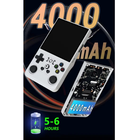 Ozmik R36 Max Oyun konsolu 4 inç ekran 64G PSP Retro klasik taşınabilir Siyah - 6