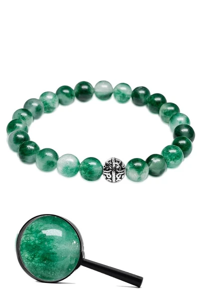 Sertifikalı Gerçek Florit Taşı Bileklik - Gümüş Aparatlı - Resim 2