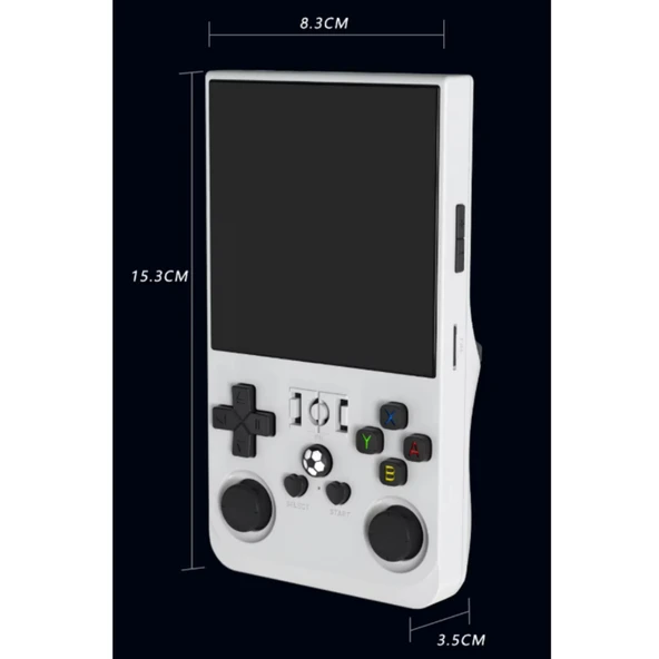 Ozmik R36 Max Oyun konsolu 4 inç ekran 64G PSP Retro klasik taşınabilir Beyaz - 3