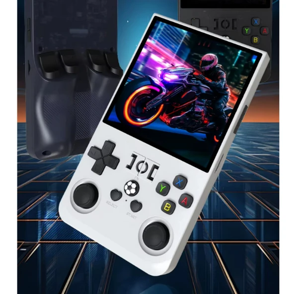 Ozmik R36 Max Oyun konsolu 4 inç ekran 64G PSP Retro klasik taşınabilir Beyaz - 2