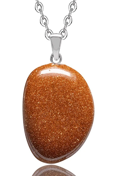 Sertifikalı Tambur Model Kahverengi Yıldız Taşı Kolye (GÜMÜŞ APARATLI) - Resim 2