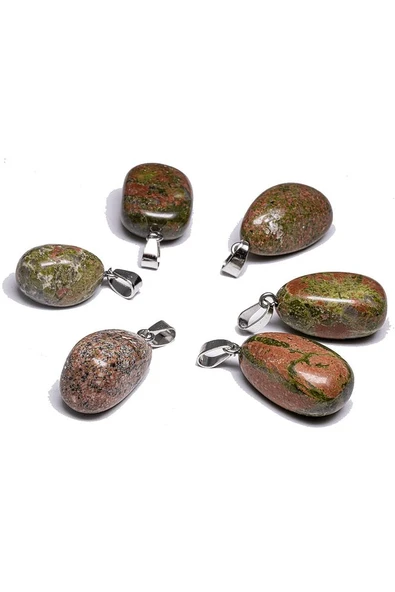 Sertifikalı Tımbıl Model Unakit Taşı Kolye (GÜMÜŞ APARATLI) - Resim 3