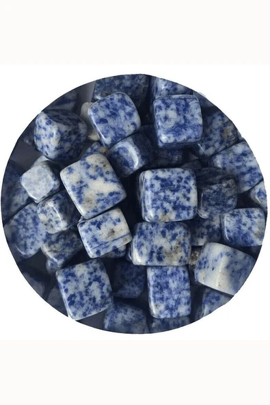 Sertifikalı Sodalit Taşı Doğal Taş Kütle (3 Adetli) - 4