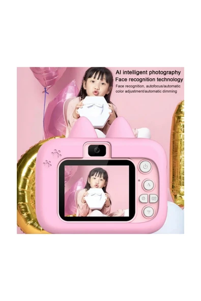 Hello Çocuk Dijital Fotoğraf Makinası 20 Mp Video Kaydedici 2.0 İnç Çift Kameralı Ks-102 - 2