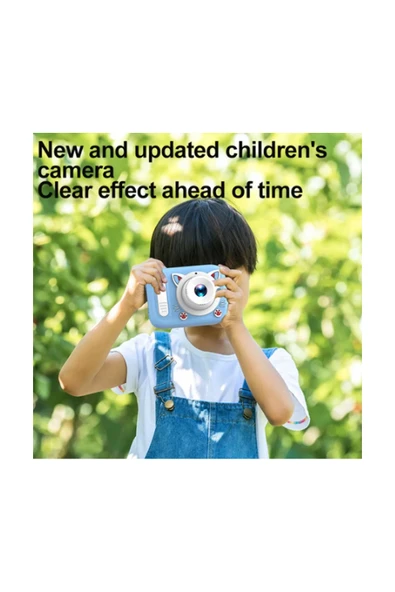 Hello Çocuk Dijital Fotoğraf Makinası 20 Mp Video Kaydedici 2.0 İnç Çift Kameralı Ks-102 - 4