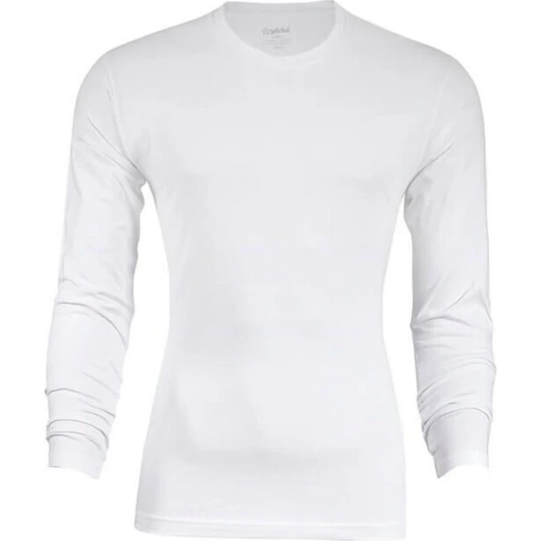 Yıldız 85 - 86 Erkek Likralı Uzun kol Bady Renkli  Gri 3XL - Resim 4