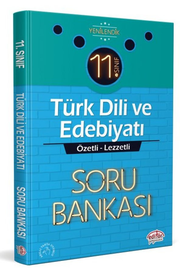 11. Sınıf VIP Türk Dili ve Edebiyatı Özetli Lezzetli Soru Bankası - Editör Yayınevi