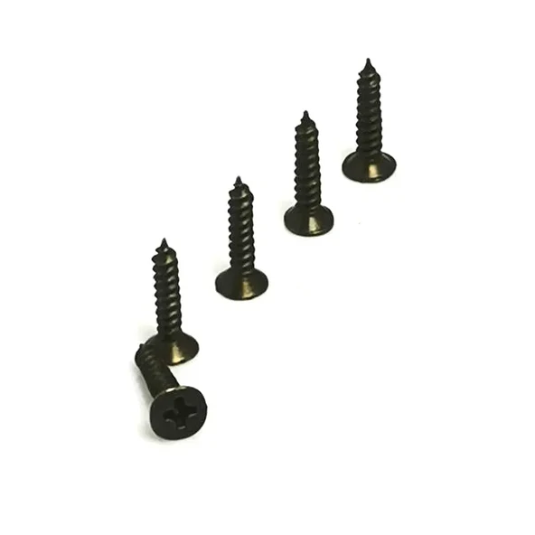 Klips, Menteşe, Ayak, Ağaç, Sunta Vidası 3x13 Mm - Siyah 100 Adet