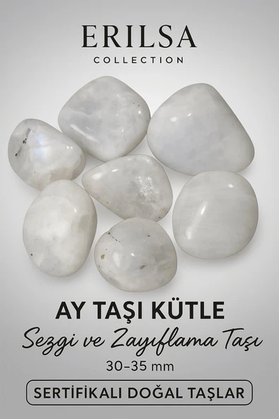 Sertifikalı Ay Taşı Kütle – Sezgi ve Zayıflama Taşı 30-35 mm ürün görseli