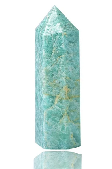 Sertifikalı 1.kalite Doğal Amazonit Doğal Taş Piramit Kazık Obelisk Parça - Resim 4