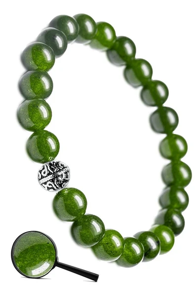 Sertifikalı Doğal Yeşim Taşı Bileklik (Gümüş Aparatlı) ürün görseli 1