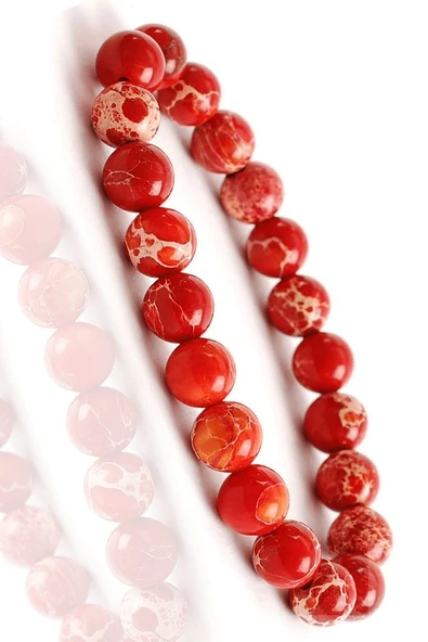 Sertifikalı Doğal Kırmızı Varisit Taşı Bileklik
