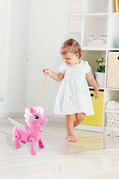 Işıklı Sesli Pilli Yürüyen Unicorn Pony AT - 3