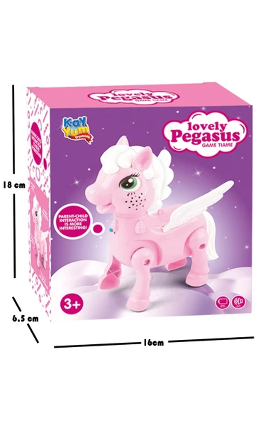 Işıklı Sesli Pilli Yürüyen Unicorn Pony AT