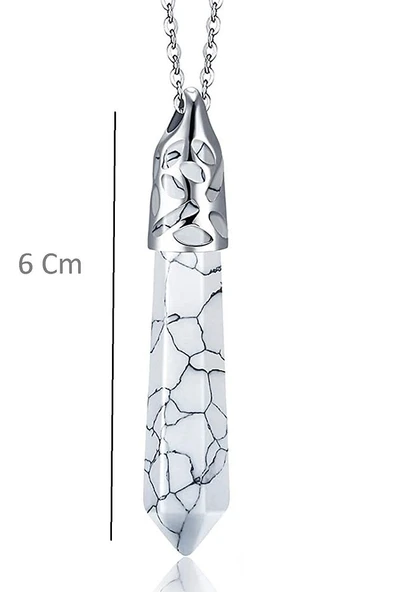 Sertifikalı Aaa Kalite Doğal Havlit Taşı Kolye - Resim 2